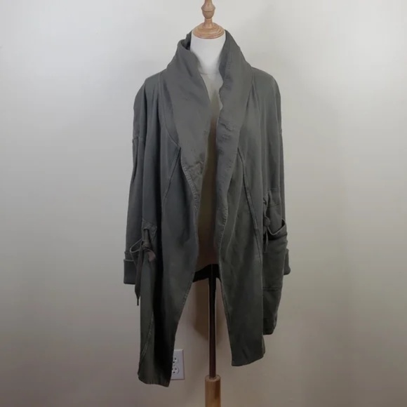 Free People Army Green Brentwood Cardi - Picture 6 of 7